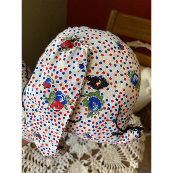 HANDMADE ELEPHANT PLUSH - Handmade Stuffed Elephant - 9" x 5 1/2" - Picture 3 of 7